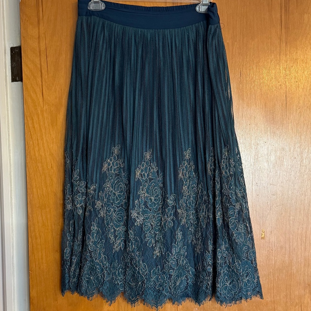 Anthropologie Bl-nk Lace Skirt